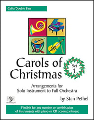 Carols of Christmas #1 Cello / Double Bass Book, Flexible Ensemble, opt. Solo EPRINT cover